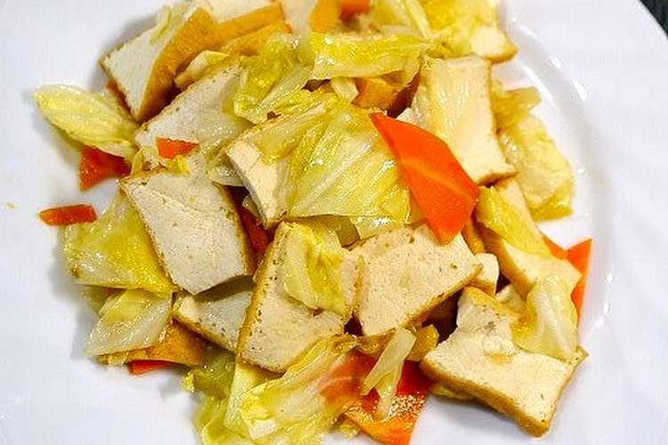 簡単！厚揚げ野菜炒め レシピ・作り方 By だんどり亭 【クックパッド】 簡単おいしいみんなのレシピが361万品