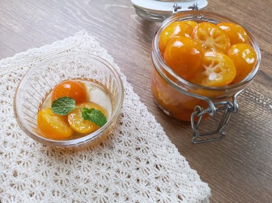 ポリ袋湯煎♥️金柑の甘露煮の写真