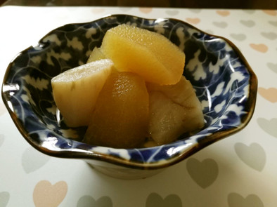菊芋とりんごのコンポートの写真