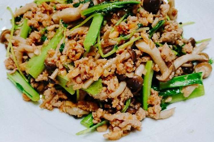 生だしで豆苗と豚ひき肉のナッツ炒め レシピ 作り方 By イワシ屋本舗公式 クックパッド 簡単おいしいみんなのレシピが354万品