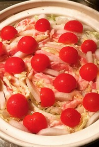 豚肉と白菜・大根・トマトのミルフィーユ鍋
