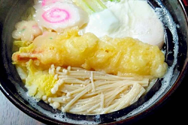 簡単 白だしde鍋焼きうどん レシピ 作り方 By ママぶた クックパッド 簡単おいしいみんなのレシピが372万品