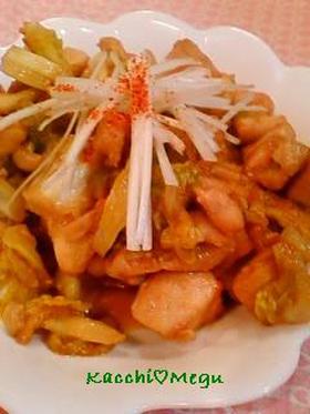 必殺☆鶏肉とキャベツの味噌バター炒め♬