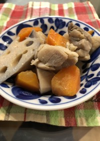 鶏モモ肉と根菜の煮物