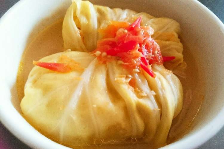 犬ごはん ロールキャベツ レシピ 作り方 By 朋友1979 クックパッド 簡単おいしいみんなのレシピが360万品