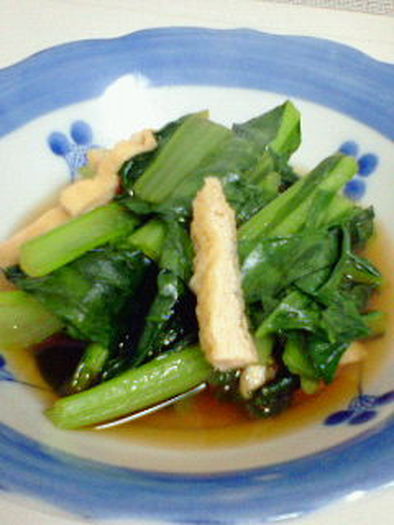 小松菜の煮浸しヾ(ｏﾟωﾟｏ)ﾉﾞ の写真