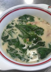 春菊の豆乳スープ【JA福岡市】