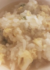 ふんわり卵の味噌雑炊