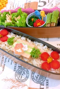 1月21日　サラダチキン弁当　詰め方