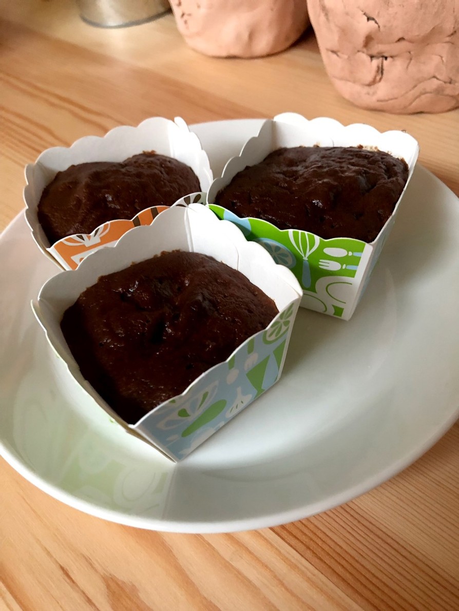 【糖質制限】大豆粉ココアカップケーキの画像