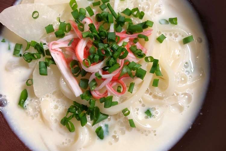 味付けは白だしだけの簡単豆乳うどん レシピ 作り方 By ももにゃん クックパッド 簡単おいしいみんなのレシピが355万品