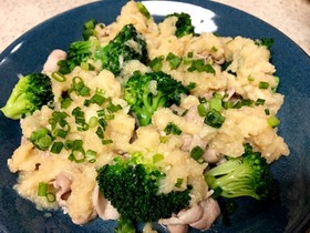 簡単ヘルシー♪豚しゃぶ肉味噌おろしのっけ