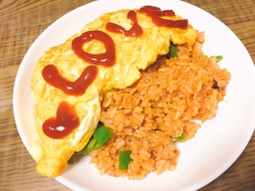 ツナごはんのオムライス