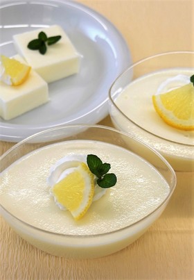 さっぱりヘルシー♪寒天レアチーズケーキ