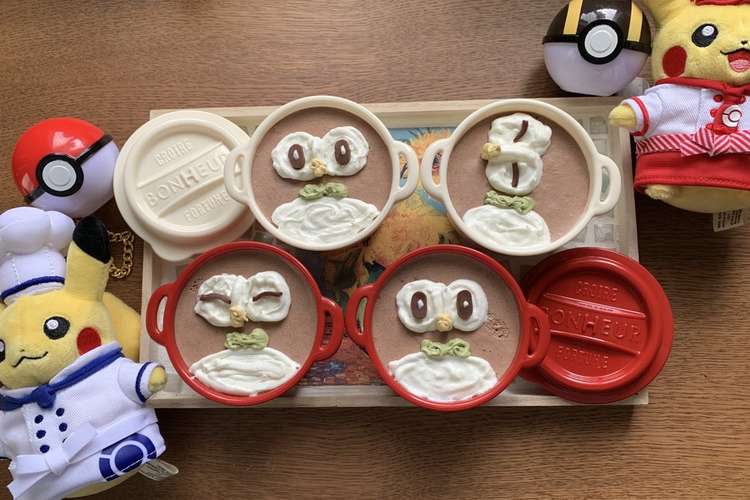 キャラスイーツ ポケモンのチョコムース レシピ 作り方 By Kittymam08 クックパッド