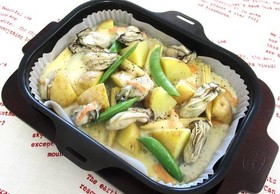 牡蠣のラクレットチーズ焼き