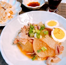 大根と豚バラのほっこり煮物(ᵔᴥᵔ)