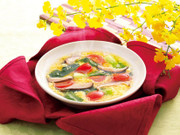 椎茸の卵の中華スープの写真
