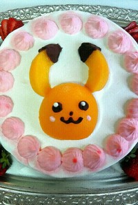 かわいい♪ポケモンのピカチュウケーキ♪