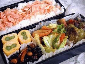 今日のお父ちゃん弁当☆肉詰めピーマン