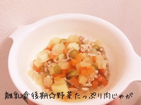 離乳食後期☆野菜いっぱい肉じゃが