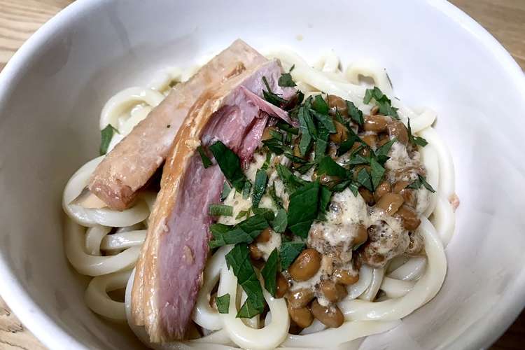 簡単過ぎ 納豆とツナの混ぜうどん レシピ 作り方 By ゆめこmama クックパッド