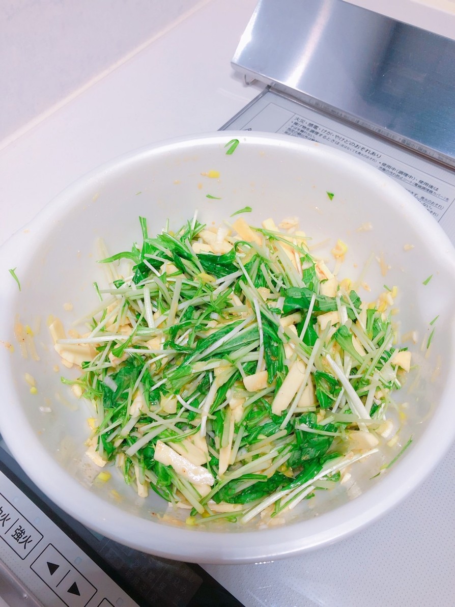 長芋と水菜のサラダの画像