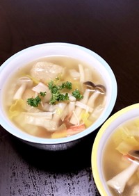 中華味の素で簡単スープ