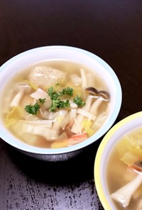 中華味の素で簡単スープ