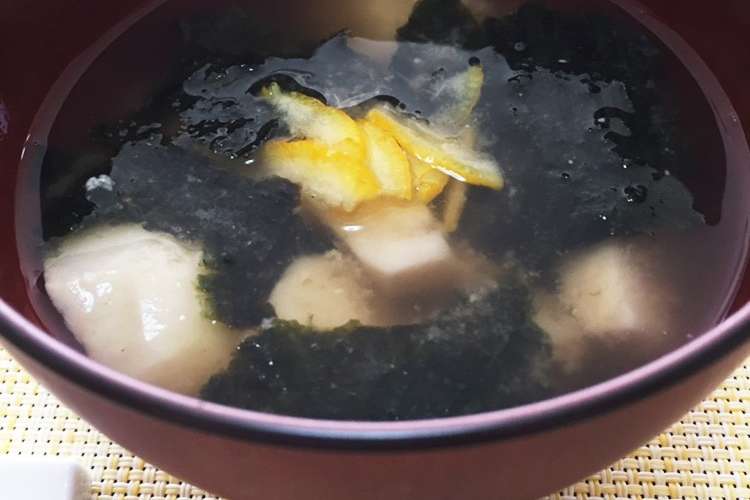 里芋と海苔のお味噌汁 仕上げは柚子香りで レシピ 作り方 By フジぽん クックパッド 簡単おいしいみんなのレシピが360万品