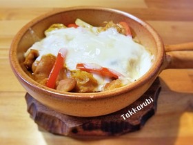 フライパンでお手軽チーズタッカルビ♪