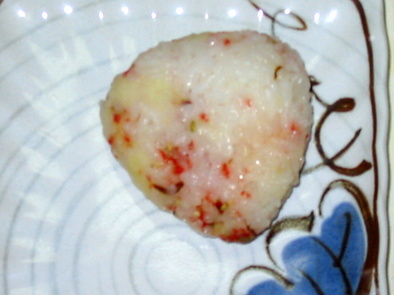 明太子マッシュ芋の米少Dietおにぎり♡の写真