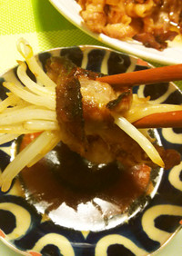 サッパリカリカリ琉球風味豚バラ焼き