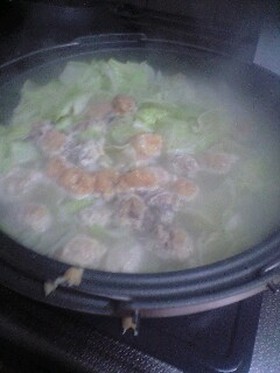 お鍋にどうぞ♪ 鳥胸肉でふわふわつくね