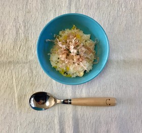 簡単!チーズたくあんのご飯