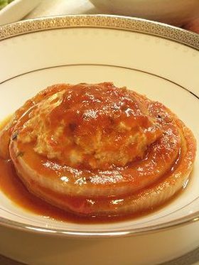鶏団子の新玉葱舟