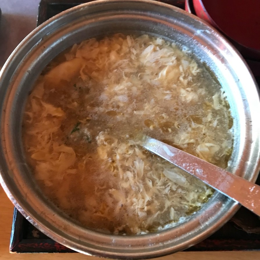 餃子の残った具を有効活用したスープの画像