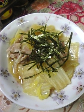 白菜と豚肉の鍋