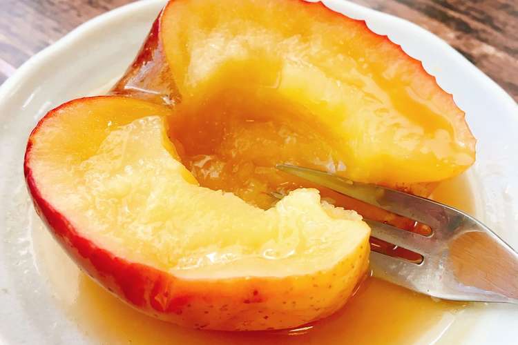りんごまるごと レンジで簡単焼きりんご レシピ 作り方 By めぐみの郷 クックパッド 簡単おいしいみんなのレシピが365万品