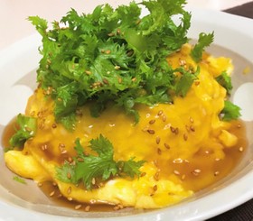わさび香る 和風オムライス
