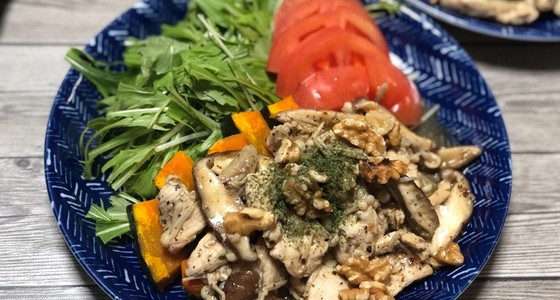 キノコと鶏の胸肉ダイエット Maisubja6