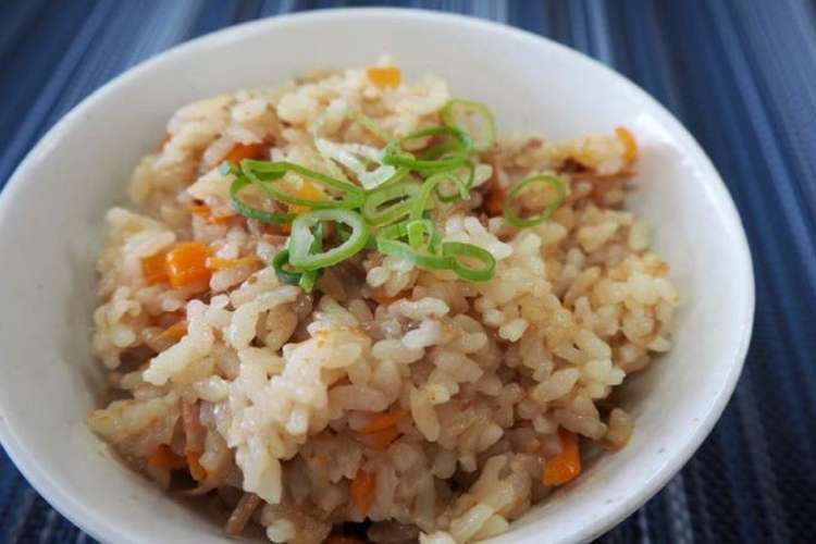なめたけとツナの炊き込みご飯 レシピ 作り方 By 農林水産省 クックパッド 簡単おいしいみんなのレシピが352万品