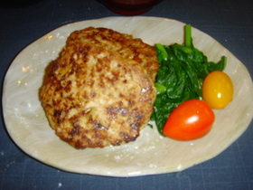 豆腐入りふわふわハンバーグ