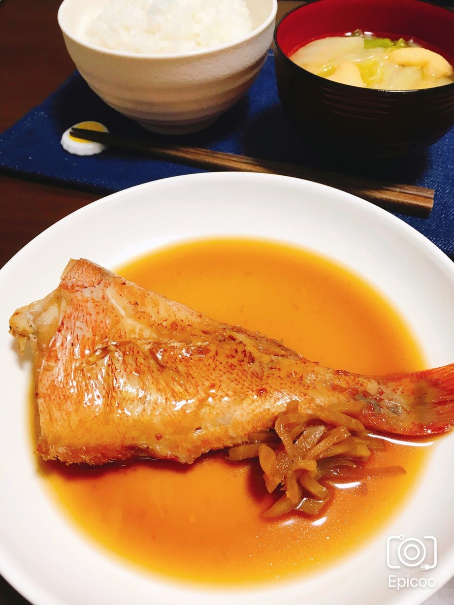 フライパンで簡単！赤魚の煮付けの画像