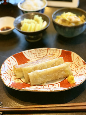 揚げない焼き春巻き