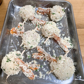 丸い海老フライレシピ
