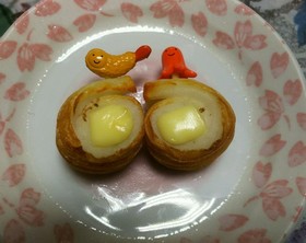お弁当に!竹輪のクルクル巻チーズIN