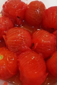 トマトの出汁漬け