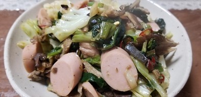 チチタケとマイタケの野菜炒め・醤油味＾＾の写真