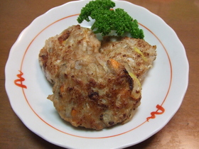 ひき肉とごぼうの簡単つくね